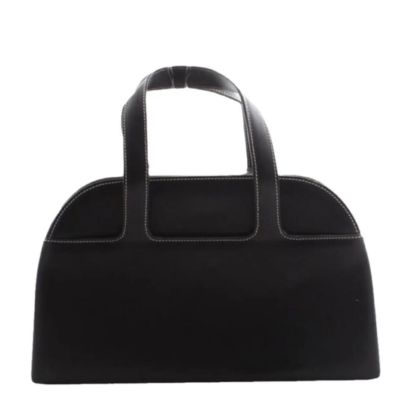 RALPH LAUREN BLACK LABEL vintage  dome top satchel/pinch-lock top closure - Picture 1 of 7